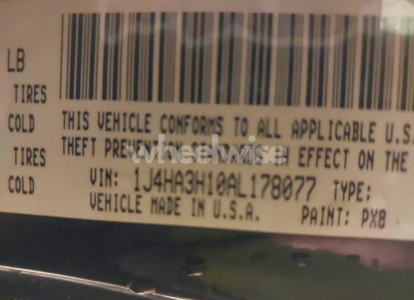 Photo 9 of 2010 Jeep Wrangler UNLIMITED SPORT (VIN 1J4HA3H10AL178077)