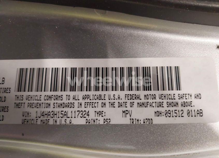 Photo 9 of 2010 Jeep Wrangler UNLIMITED SPORT (VIN 1J4HA3H15AL117324)