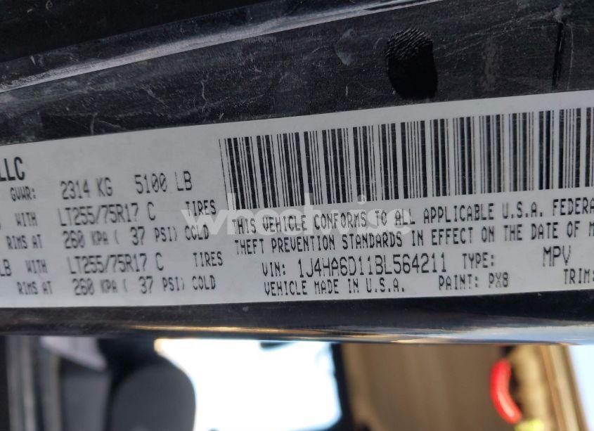 Photo 9 of 2011 Jeep Wrangler RUBICON (VIN 1J4HA6D11BL564211)