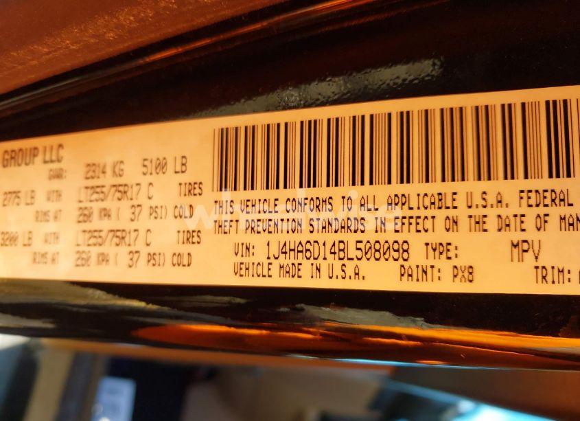 Photo 9 of 2011 Jeep Wrangler RUBICON (VIN 1J4HA6D14BL508098)