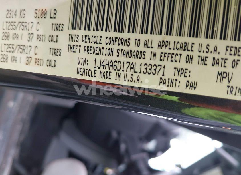 Photo 9 of 2010 Jeep Wrangler RUBICON (VIN 1J4HA6D17AL133371)