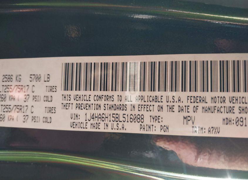 Photo 9 of 2011 Jeep Wrangler UNLIMITED RUBICON (VIN 1J4HA6H15BL516088)