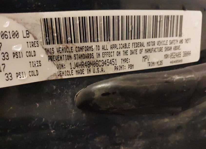 Photo 9 of 2006 Jeep Grand CHEROKEE LAREDO (VIN 1J4HR48N06C345451)