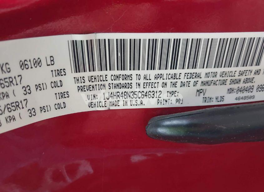 Photo 9 of 2005 Jeep Grand CHEROKEE LAREDO (VIN 1J4HR48N35C646312)