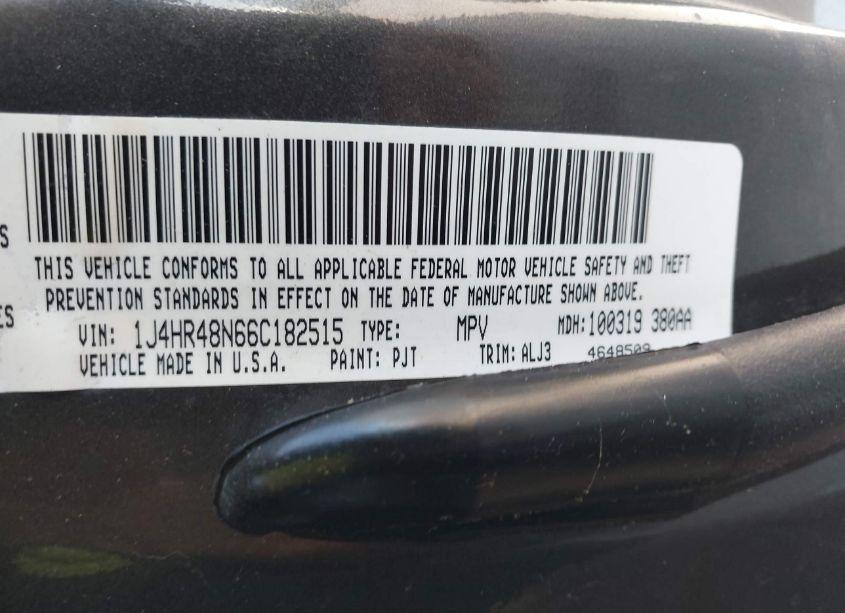 Photo 9 of 2006 Jeep Grand CHEROKEE LAREDO (VIN 1J4HR48N66C182515)