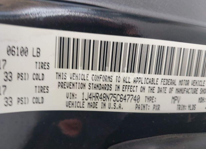 Photo 9 of 2005 Jeep Grand CHEROKEE LAREDO (VIN 1J4HR48N75C647740)