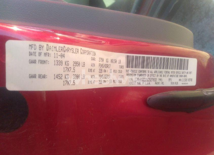 Photo 9 of 2005 Jeep Grand CHEROKEE LIMITED (VIN 1J4HR58225C527033)