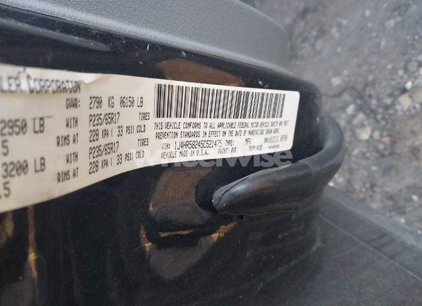 Photo 9 of 2005 Jeep Grand CHEROKEE LIMITED (VIN 1J4HR58245C521475)