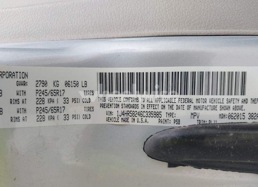 Photo 9 of 2006 Jeep Grand CHEROKEE LIMITED (VIN 1J4HR58246C335985)