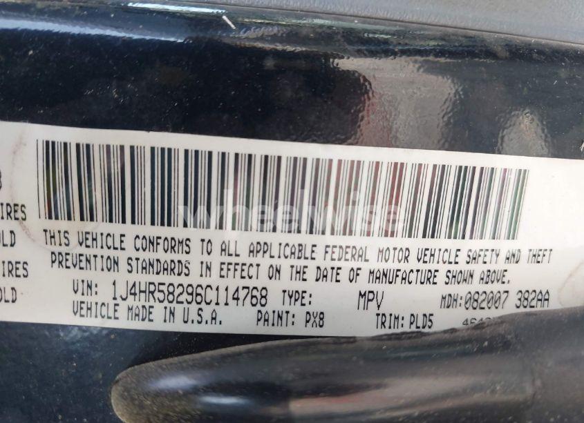 Photo 9 of 2006 Jeep Grand CHEROKEE LIMITED (VIN 1J4HR58296C114768)