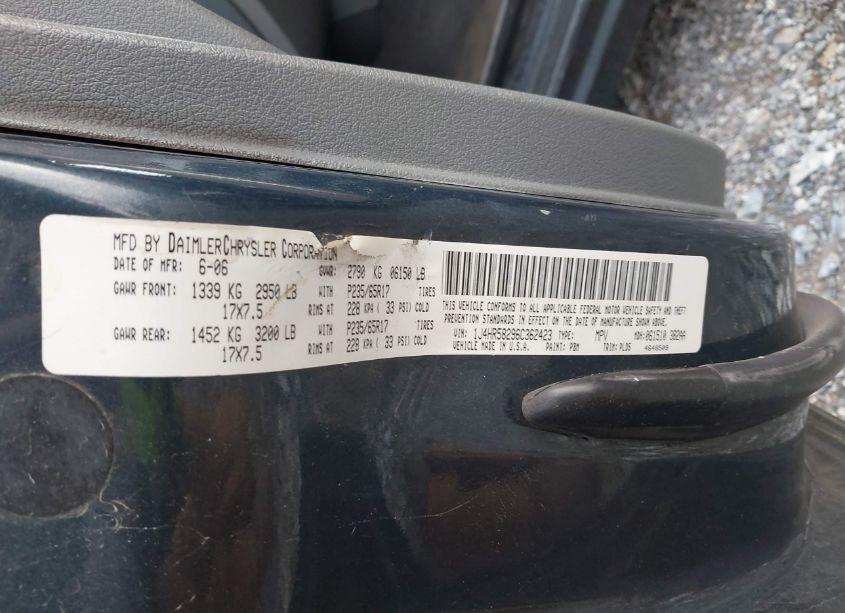 Photo 9 of 2006 Jeep Grand CHEROKEE LIMITED (VIN 1J4HR58296C362423)