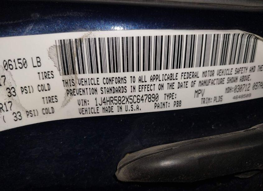 Photo 9 of 2005 Jeep Grand CHEROKEE LIMITED (VIN 1J4HR582X5C647890)