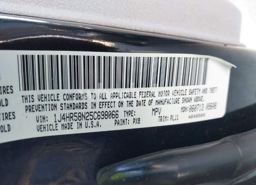 Photo 9 of 2005 Jeep Grand CHEROKEE LIMITED (VIN 1J4HR58N25C698066)