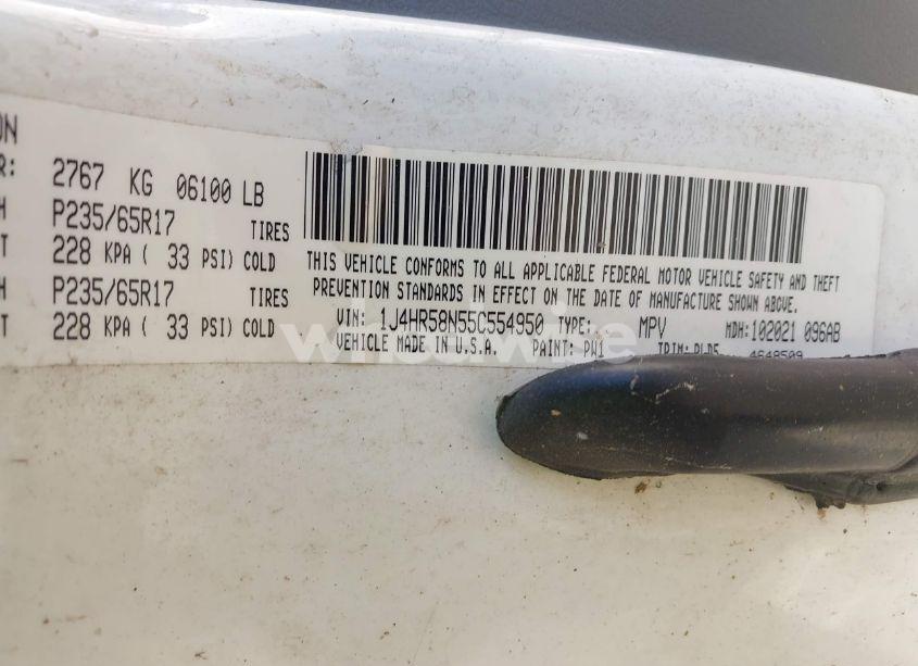 Photo 9 of 2005 Jeep Grand CHEROKEE LIMITED (VIN 1J4HR58N55C554950)