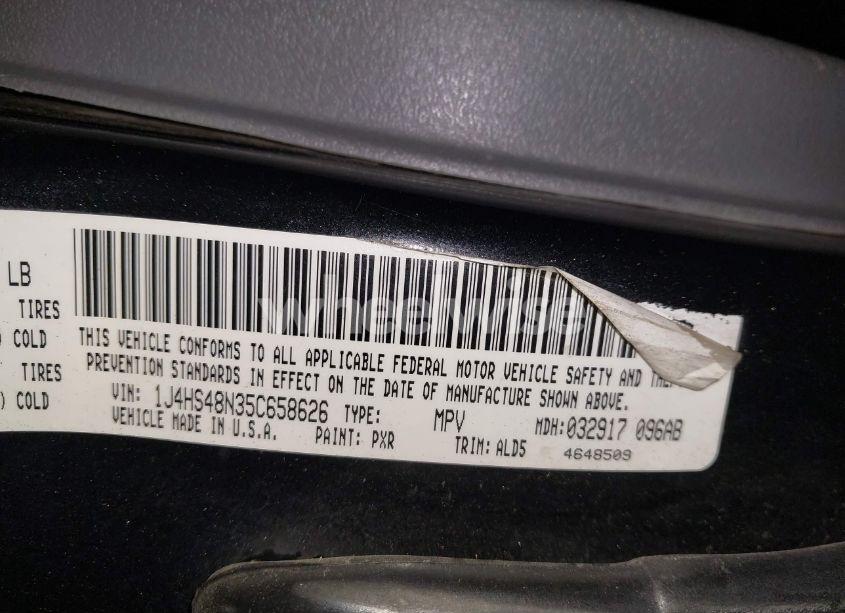 Photo 9 of 2005 Jeep Grand CHEROKEE LAREDO (VIN 1J4HS48N35C658626)