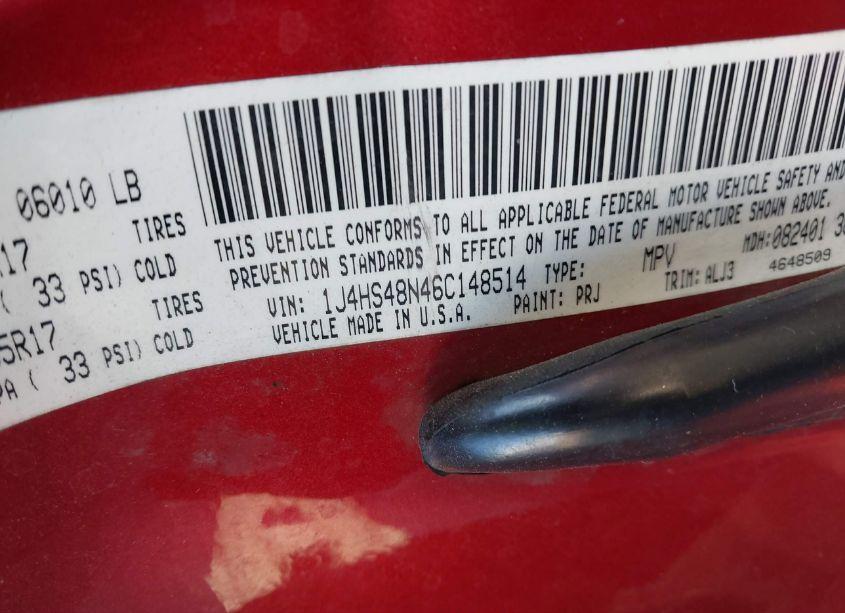 Photo 9 of 2006 Jeep Grand CHEROKEE LAREDO (VIN 1J4HS48N46C148514)