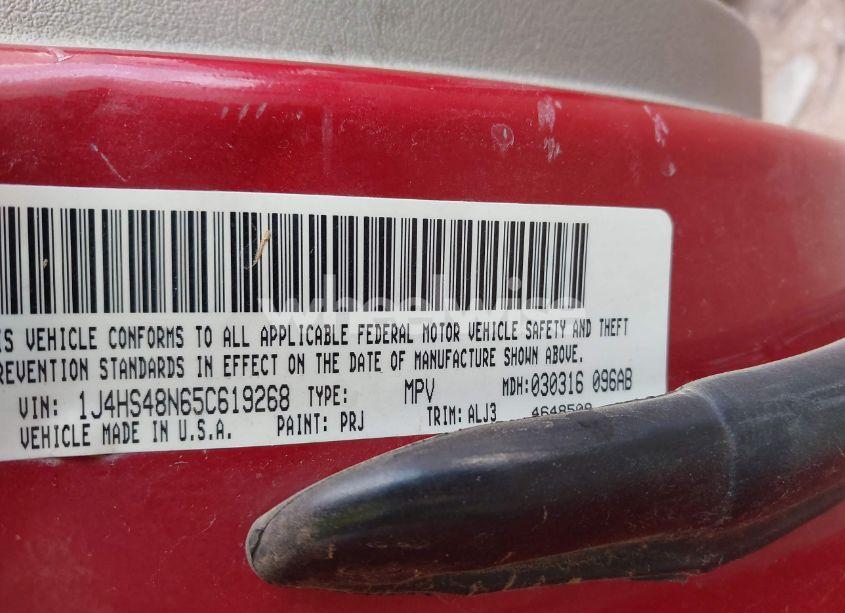 Photo 9 of 2005 Jeep Grand CHEROKEE LAREDO (VIN 1J4HS48N65C619268)