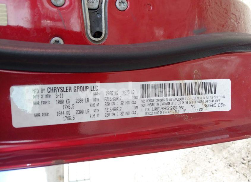 Photo 9 of 2011 Jeep Compass (VIN 1J4NF1FB2BD212486)