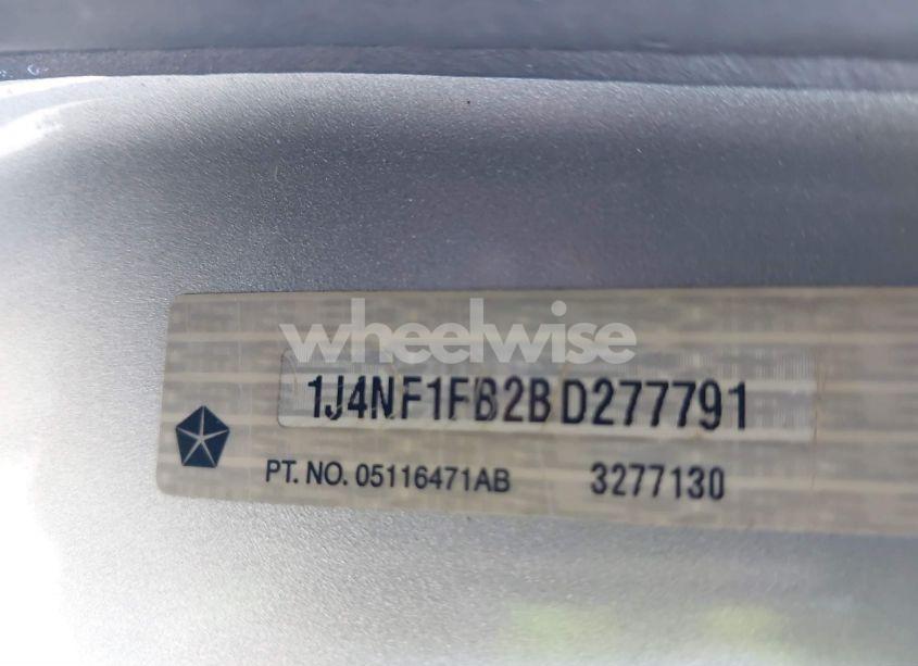 Photo 9 of 2011 Jeep Compass (VIN 1J4NF1FB2BD277791)