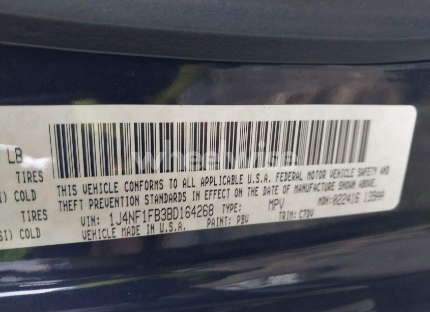 Photo 9 of 2011 Jeep Compass (VIN 1J4NF1FB3BD164268)