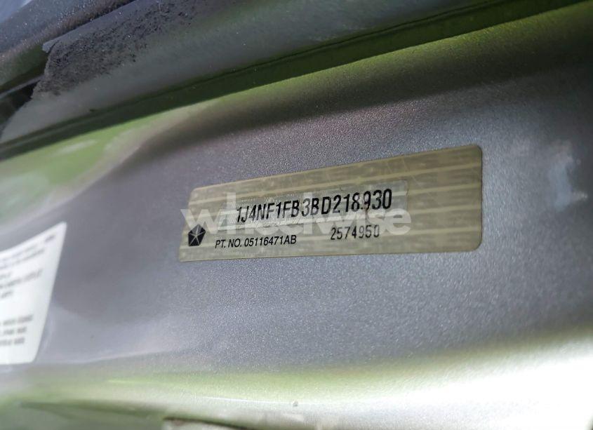 Photo 9 of 2011 Jeep Compass (VIN 1J4NF1FB3BD218930)