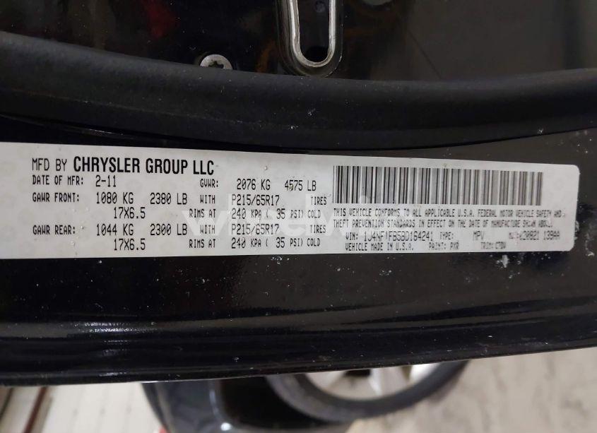 Photo 9 of 2011 Jeep Compass (VIN 1J4NF1FB5BD164241)