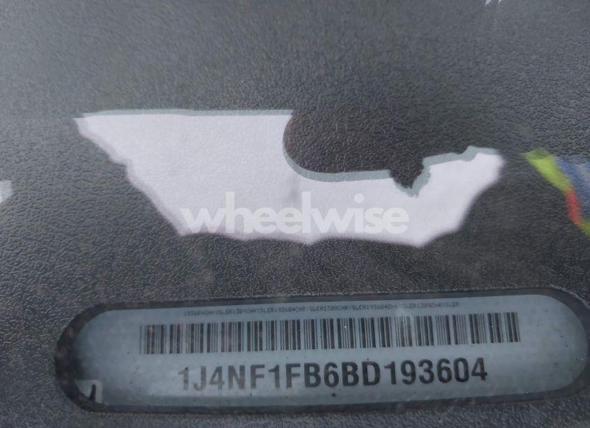 Photo 9 of 2011 Jeep Compass (VIN 1J4NF1FB6BD193604)