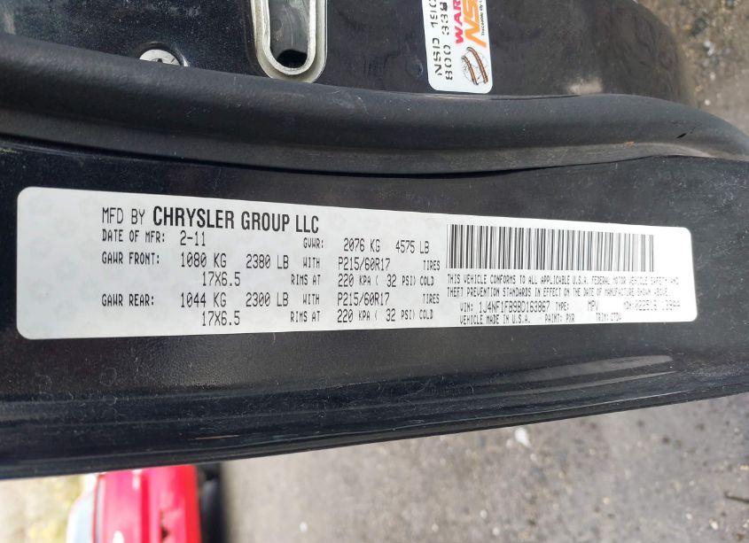 Photo 9 of 2011 Jeep Compass (VIN 1J4NF1FB9BD163867)