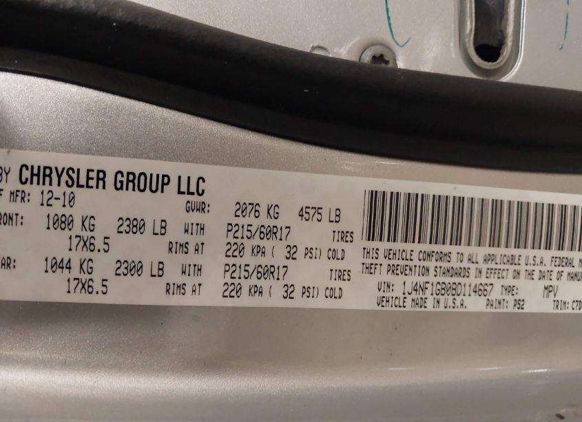 Photo 9 of 2011 Jeep Patriot SPORT (VIN 1J4NF1GB0BD114667)