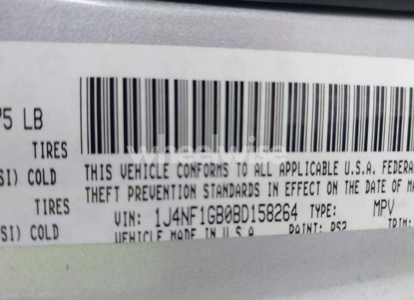 Photo 9 of 2011 Jeep Patriot SPORT (VIN 1J4NF1GB0BD158264)