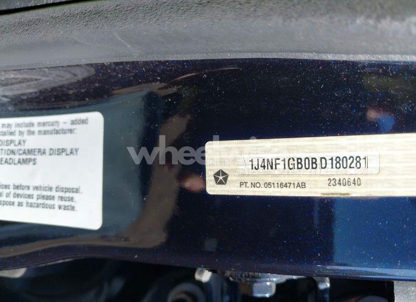 Photo 9 of 2011 Jeep Patriot SPORT (VIN 1J4NF1GB0BD180281)