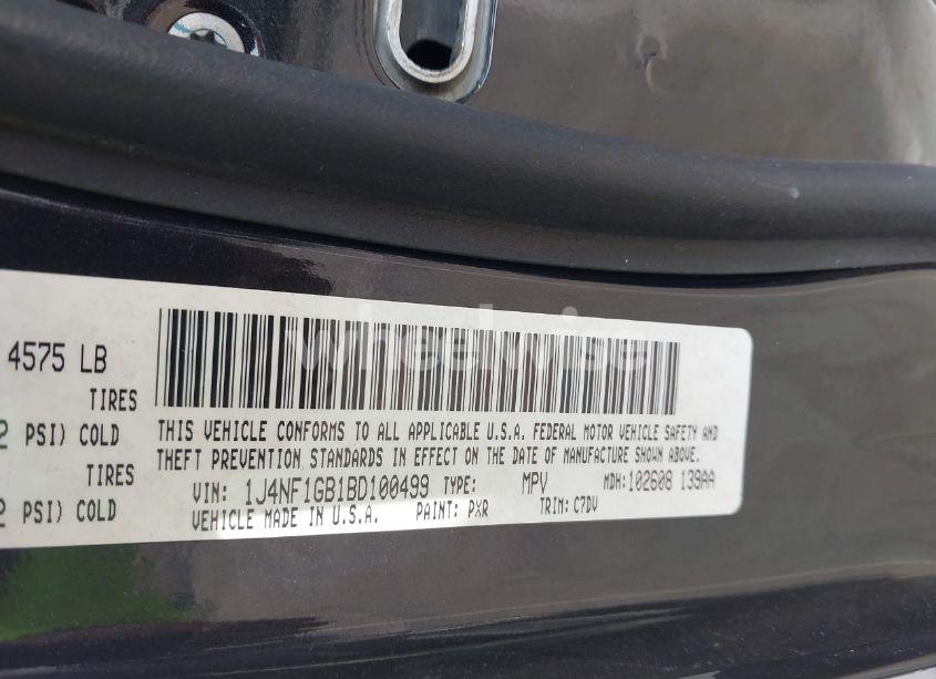 Photo 9 of 2011 Jeep Patriot SPORT (VIN 1J4NF1GB1BD100499)