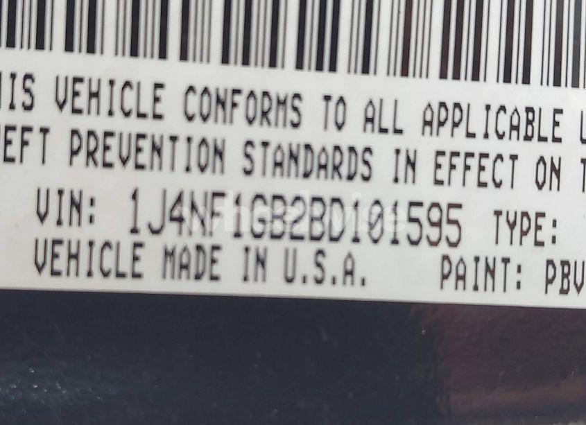 Photo 9 of 2011 Jeep Patriot SPORT (VIN 1J4NF1GB2BD101595)