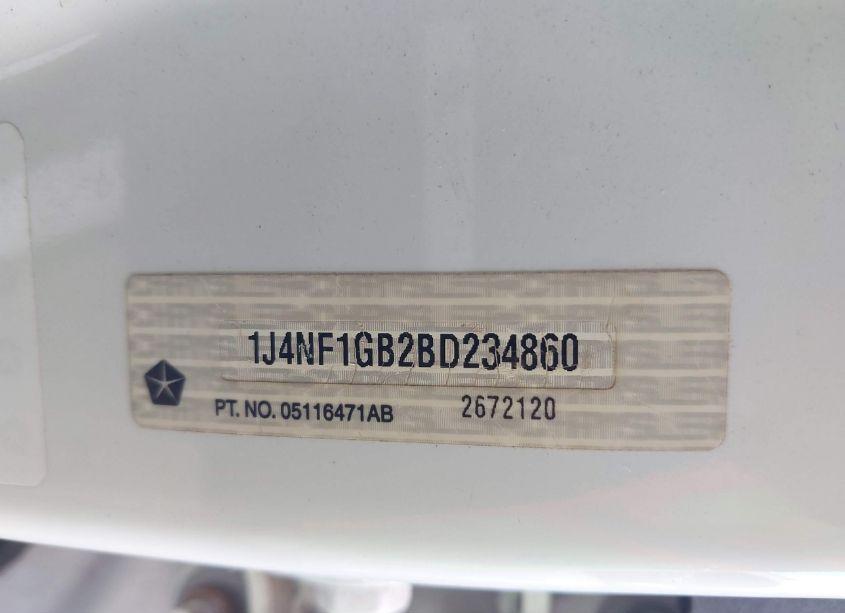 Photo 9 of 2011 Jeep Patriot SPORT (VIN 1J4NF1GB2BD234860)