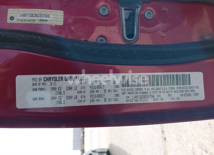 Photo 9 of 2011 Jeep Patriot SPORT (VIN 1J4NF1GB3BD207506)