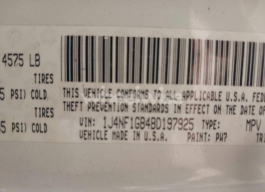 Photo 9 of 2011 Jeep Patriot SPORT (VIN 1J4NF1GB4BD197925)