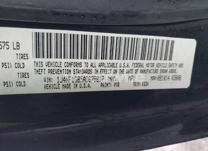 Photo 9 of 2010 Jeep Patriot SPORT (VIN 1J4NF1GB5AD675817)