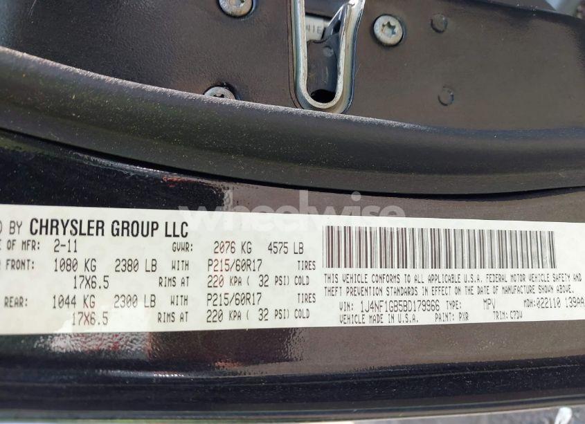 Photo 9 of 2011 Jeep Patriot SPORT (VIN 1J4NF1GB5BD179966)