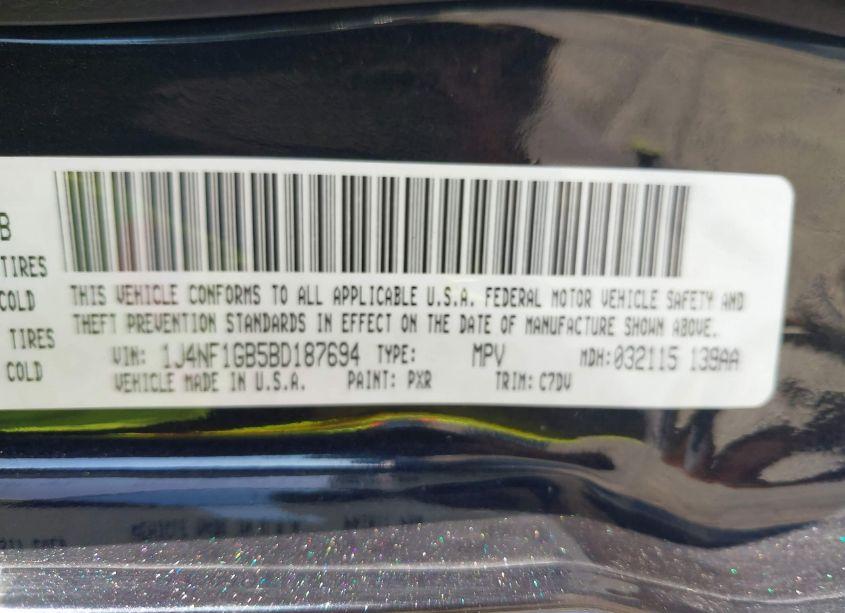 Photo 9 of 2011 Jeep Patriot SPORT (VIN 1J4NF1GB5BD187694)