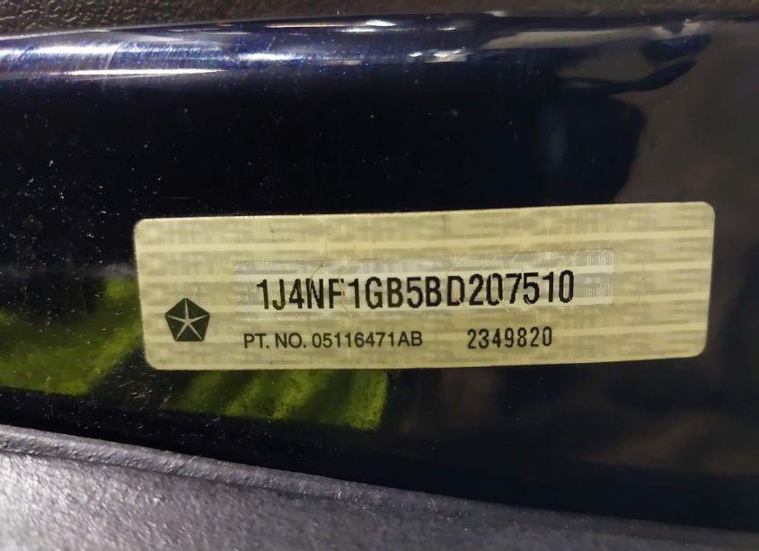 Photo 17 of 2011 Jeep Patriot SPORT (VIN 1J4NF1GB5BD207510)