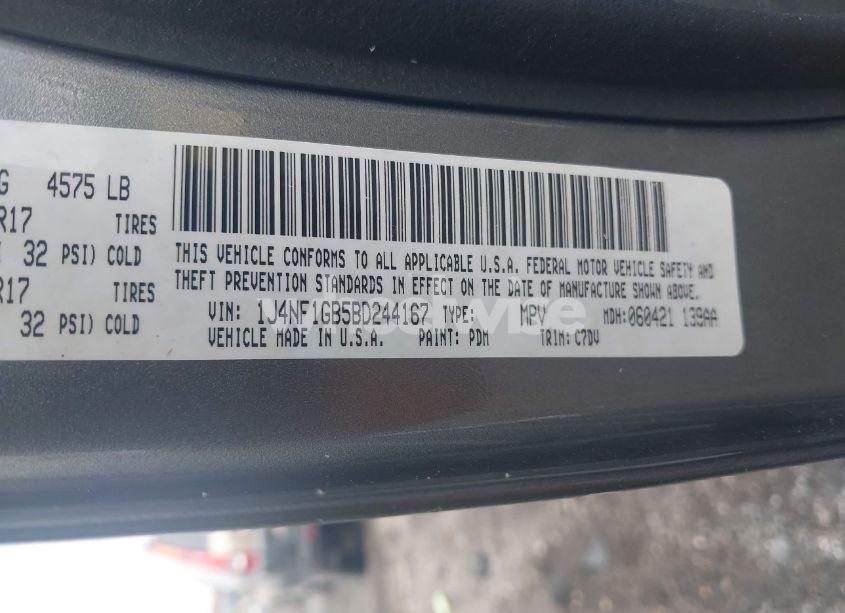 Photo 9 of 2011 Jeep Patriot SPORT (VIN 1J4NF1GB5BD244167)