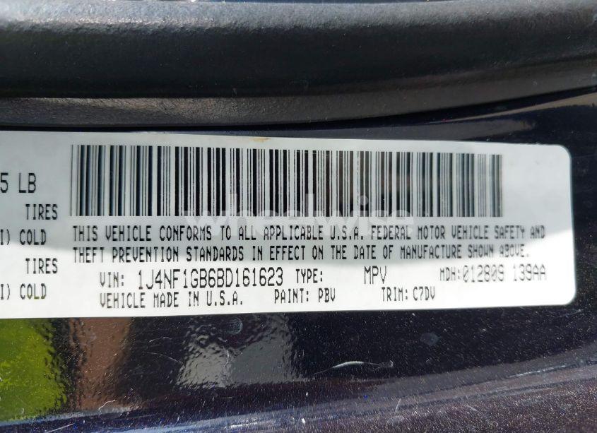 Photo 9 of 2011 Jeep Patriot SPORT (VIN 1J4NF1GB6BD161623)