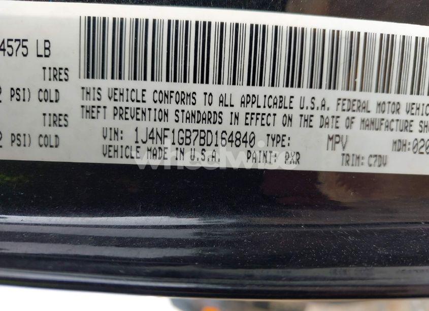 Photo 9 of 2011 Jeep Patriot SPORT (VIN 1J4NF1GB7BD164840)