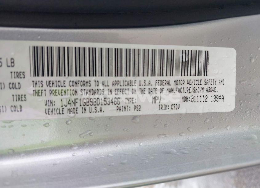 Photo 9 of 2011 Jeep Patriot SPORT (VIN 1J4NF1GB9BD153466)