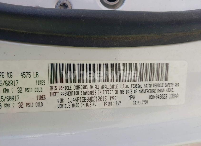 Photo 9 of 2011 Jeep Patriot SPORT (VIN 1J4NF1GB9BD212015)