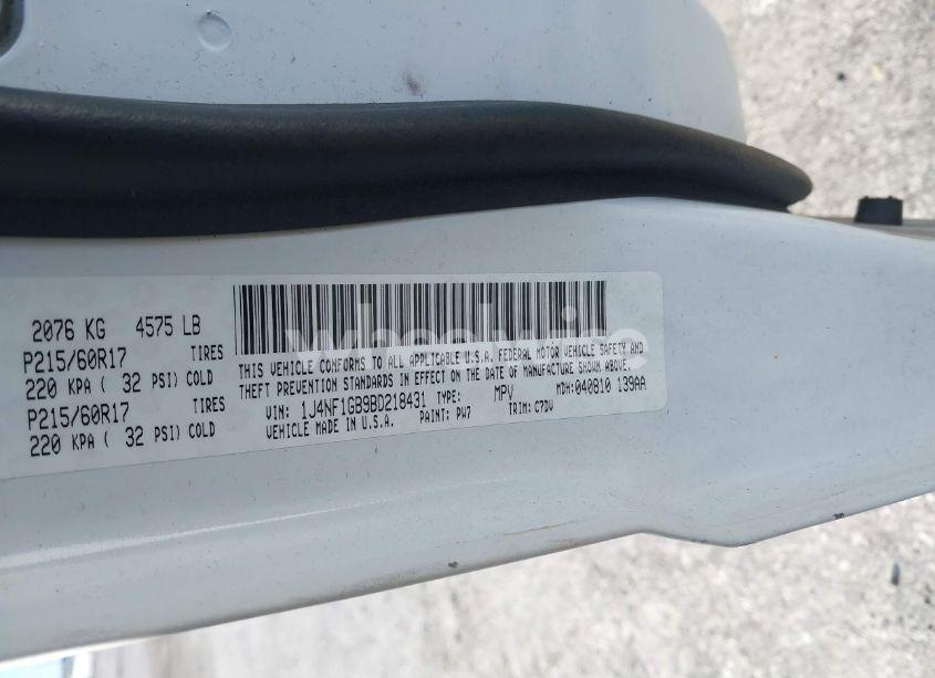 Photo 9 of 2011 Jeep Patriot SPORT (VIN 1J4NF1GB9BD218431)