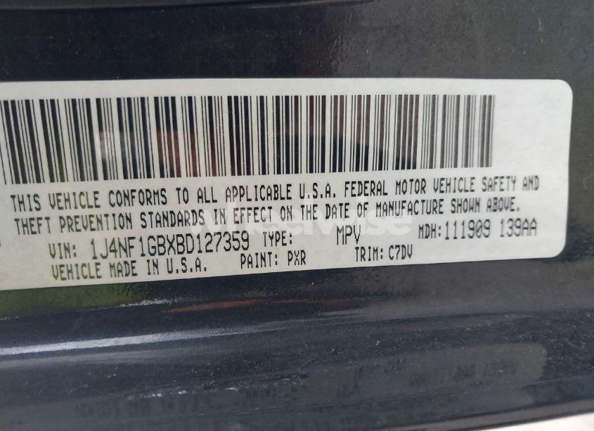 Photo 9 of 2011 Jeep Patriot SPORT (VIN 1J4NF1GBXBD127359)