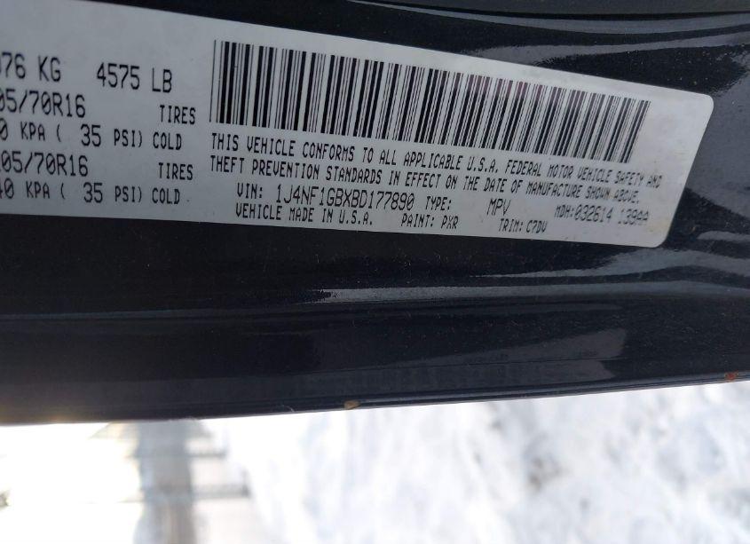 Photo 9 of 2011 Jeep Patriot SPORT (VIN 1J4NF1GBXBD177890)