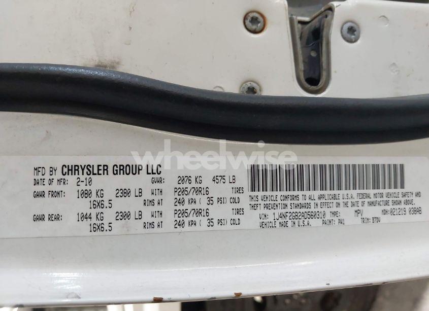 Photo 9 of 2010 Jeep Patriot SPORT (VIN 1J4NF2GB2AD560310)