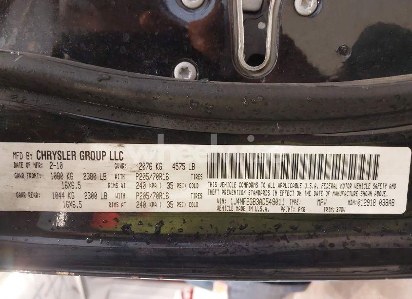 Photo 9 of 2010 Jeep Patriot SPORT (VIN 1J4NF2GB3AD549011)